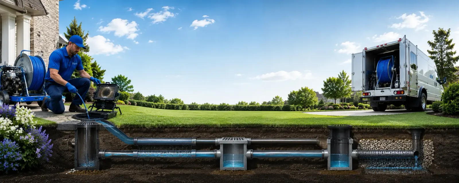 Outdoor drain cleaning information for Ashville, OH